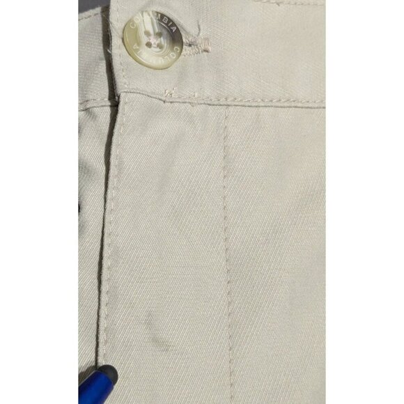 Columbia XCO Pants Mens 36x32 (Meas 37.5x31.5) Beige Chino Zip Pocket UPF 50 - Picture 9 of 16